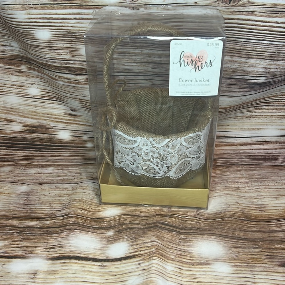 Studio His & Hers Flower Basket Flower Girl Wedding